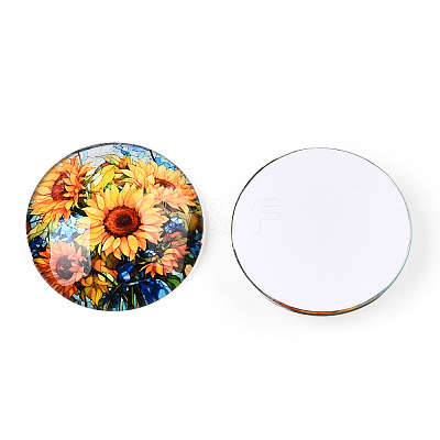 Glass Cabochons GGLA-T004-08K-1