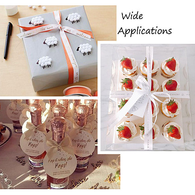 5 Sets 5 Styles Polyester Printed Satin Ribbon & Grosgrain Ribbons Sets OCOR-TA0001-40-1