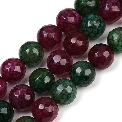 Natural Agate Beads Strands G-U029-B01-1