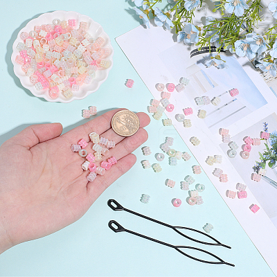 300Pcs Plastic Beads KY-PA0001-24-1