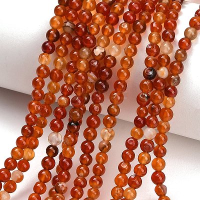 Natural Carnelian Beads Strands GG-CBA1CAF-A01-4mm-1