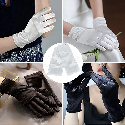 Satin Gloves AJEW-CY0002-52B-1