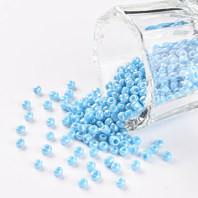 (Repacking Service Available) Glass Seed Beads SEED-C021-4mm-123-1