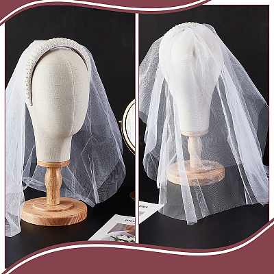 Alloy & Plastic Imitation Pearls Hair Bands AJEW-WH0554-63-1