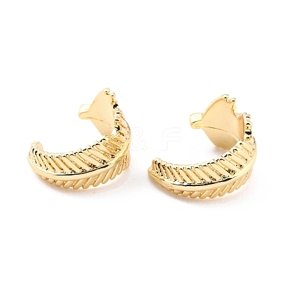 Brass Cuff Earrings EJEW-K086-06G-1