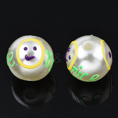 ABS Plastic Imitation Pearl Beads KY-N015-97-1