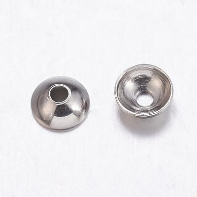 Tarnish Resistant 304 Stainless Steel Bead Caps X-STAS-E139-B-03-1