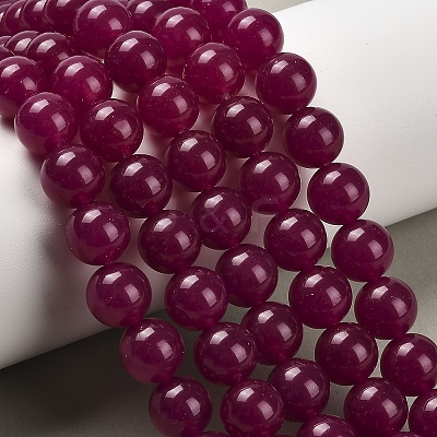 Natural & Dyed Malaysia Jade Bead Strands G-A146-10mm-A15-1