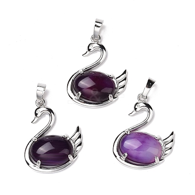 Natural & Synthetic Gemstone Pendants G-M385-04P-1