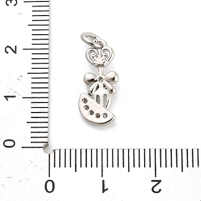 Brass Micro Pave Cubic Zirconia Pendants KK-H527-12P-1