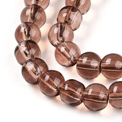Baking Paint Transparent Glass Beads X1-DGLA-N006-6mm-11-1
