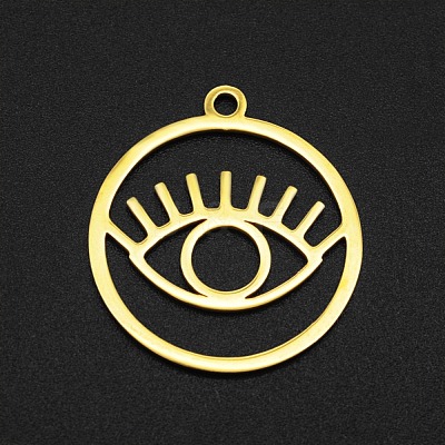 201 Stainless Steel Pendants STAS-N090-LA005-2-1