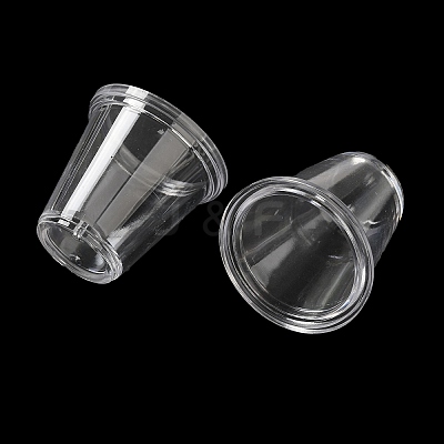 Transparent Plastic Cup AJEW-XCP0002-42-1