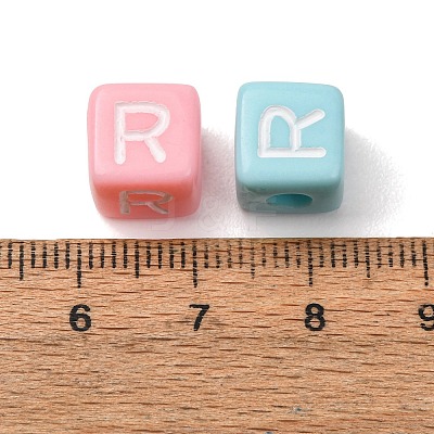 Opaque Acrylic European Beads AC-CBA7A73-01R-1