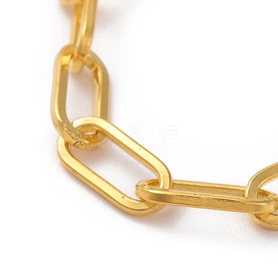 Unwelded Iron Paperclip Chain Bracelets X-BJEW-JB05044-01-1