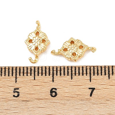 Brass Connector Charms X-KK-H078-28G-1