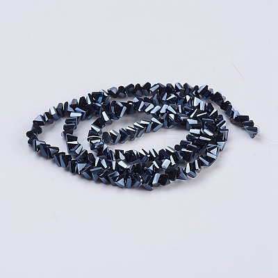 Electroplate Glass Beads Strands EGLA-J145-4mm-FP06-1