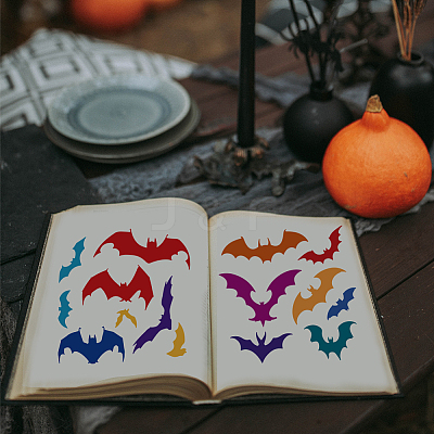 PET Hollow Out Drawing Painting Stencils DIY-WH0394-0361-1