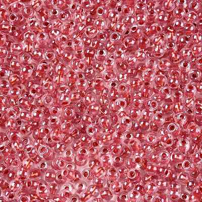 6/0 Transparent Inside Colours Glass Seed Round Beads X1-SEED-N006-004L-1
