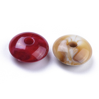Acrylic Beads X-OACR-T008-10-M-1