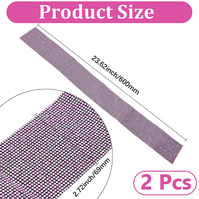 2Pcs Resin Rhinestone Glue Non-slip Car Door Stickers AJEW-GF0013-30B-1