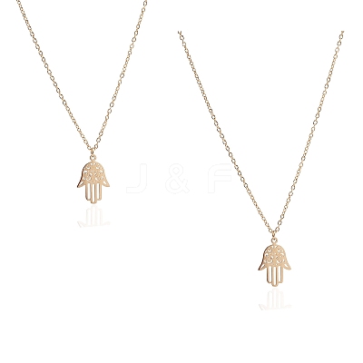 DIY 304 Stainless Steel Necklaces Kits DIY-UN0002-11G-1