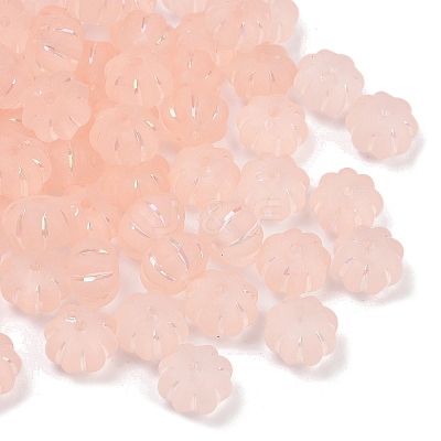 Frosted Transparent Acrylic Beads X1-OACR-P029-03B-02-1