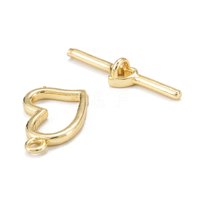 Brass Toggle Clasps KK-C216-16G-1