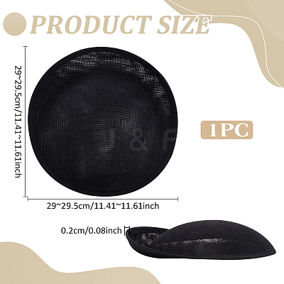 Linen Cloth Mini Hat Fascinator Base AJEW-WH0472-53B-1