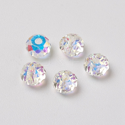 Electroplate Glass Beads X-RGLA-L024-H-001AB-1