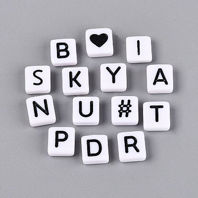Opaque Acrylic Enamel Beads SACR-Q001-18D-1