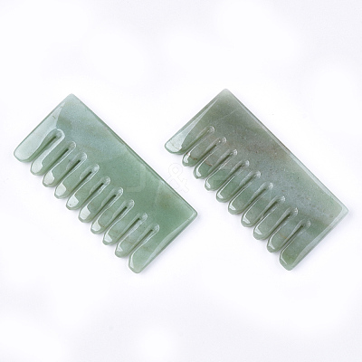 Natural Green Aventurine Massage Comb G-T113-10A-1