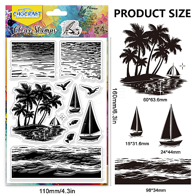 PVC Plastic Clear Stamps DIY-WH0618-0241-1