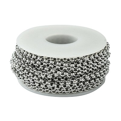 Tarnish Resistant 304 Stainless Steel Rolo Chains STAS-M032-42P-3.8mm-1