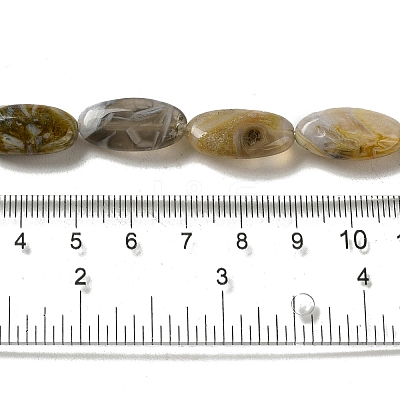 Natural Bamboo Leaf Agate Beads Strands G-NH0014-B01-03-1