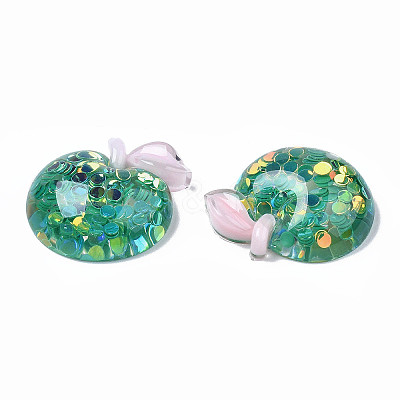 Autumn Theme Transparent Epoxy Resin Cabochons LS-CRES-N034-01-1
