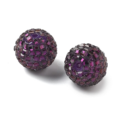 Acrylic Rhinestone Beads OACR-D307-01G-20mm-1