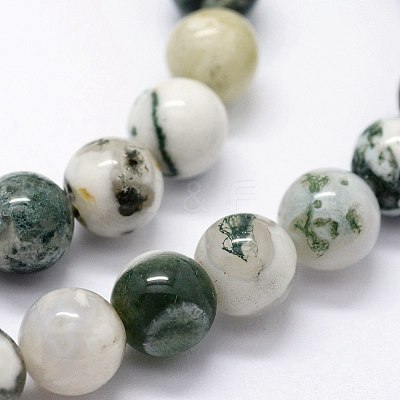 Natural Tree Agate Beads Strands X-G-I199-03-4mm-1
