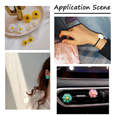 90Pcs 15 Style Resin Cabochons RESI-KS0001-11-1