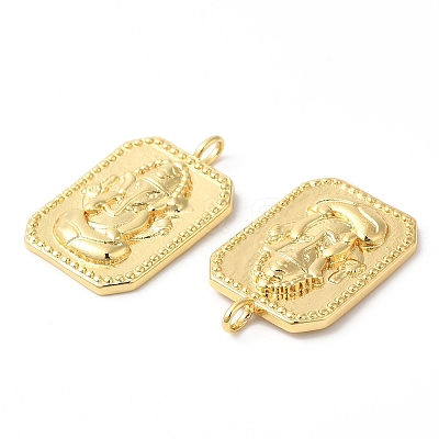 Eco-Friendly Rack Plating Brass Pendants KK-R143-20G-1
