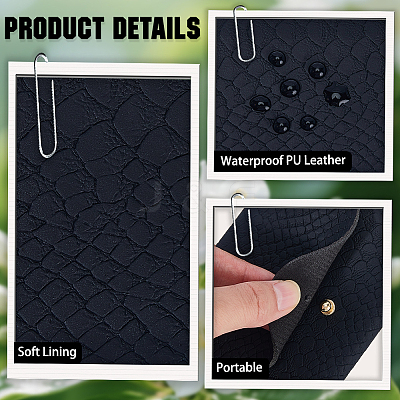 1Pc Rectangle PVC Leather Eyeglass Cases AJEW-CN0005-06C-1