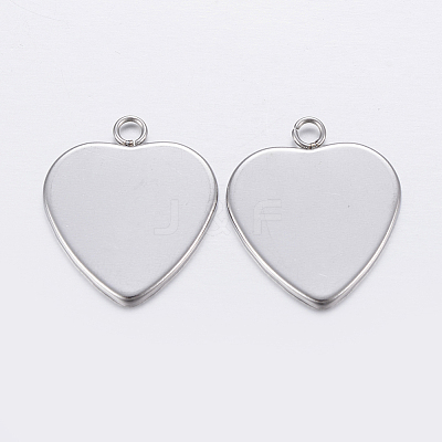 Tarnish Resistant 201 Stainless Steel Pendant Cabochon Settings STAS-P198-13A-1