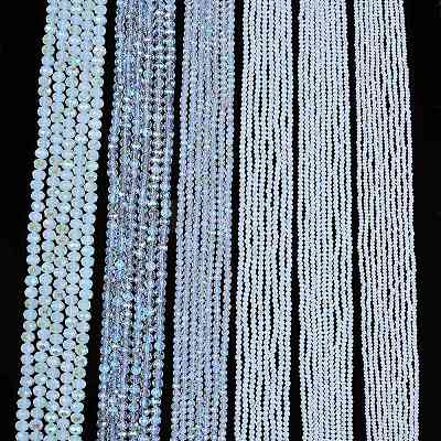 Electroplate Glass Beads Strands EGLA-A044-J1mm-L06-1