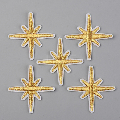 Computerized Embroidery Cloth Iron on/Sew on Patches DIY-S040-023B-1