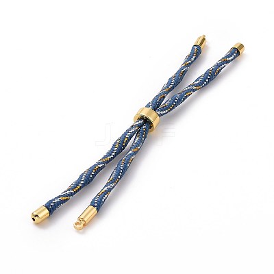 Nylon Cord Silder Bracelets MAK-C003-03G-17-1