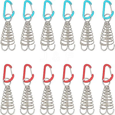 12Pcs 2 Colors Aluminium Alloy Tent Rope Tensioners FIND-FH0001-99-1