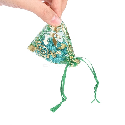 Printed Organza Bags OP-R024-7x9-M-1