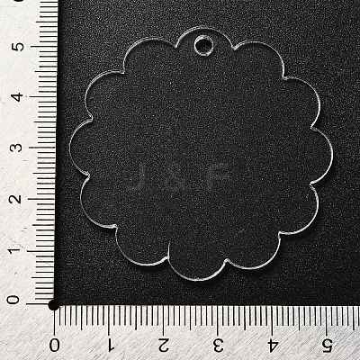 Transparent Acrylic Blank Pendants LS-TACR-Z003-01C-1