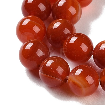 Natural Striped Agate/Banded Agate Beads Strands X-G-Z060-A01-B05-1