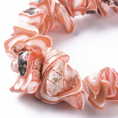Natural Trochid Shell/Trochus Shell Bead Strands SSHEL-N034-105-A02-1